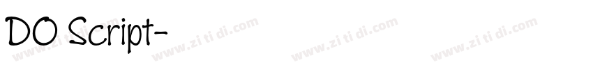 DO Script字体转换